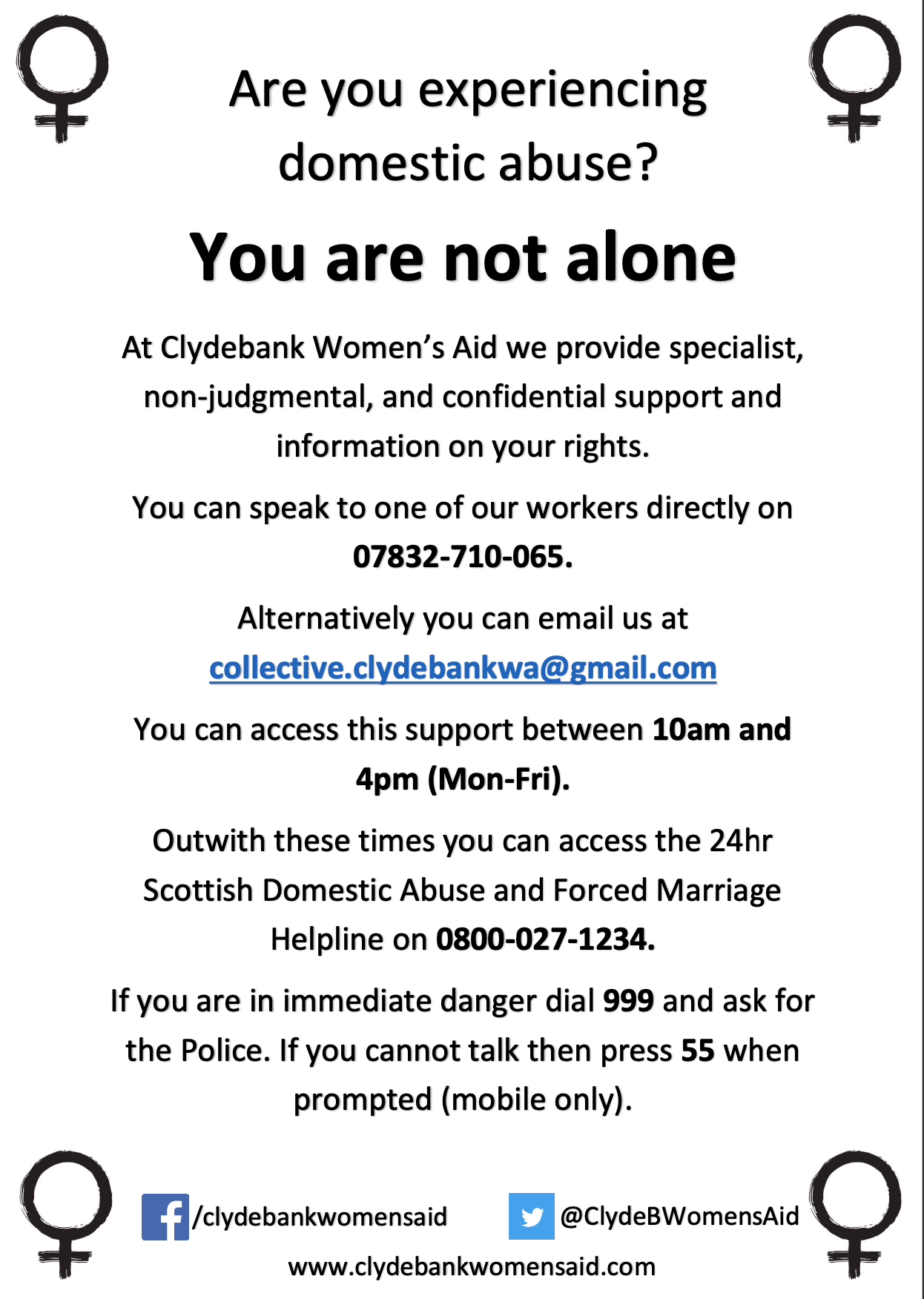 Domestic Abuse Support From Clydebank Women s Aid